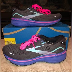 Brooks Ghost 15 Women’s size 6 B Running Shoes ‘Black/blue/aruba’ 1203801B079 🎁